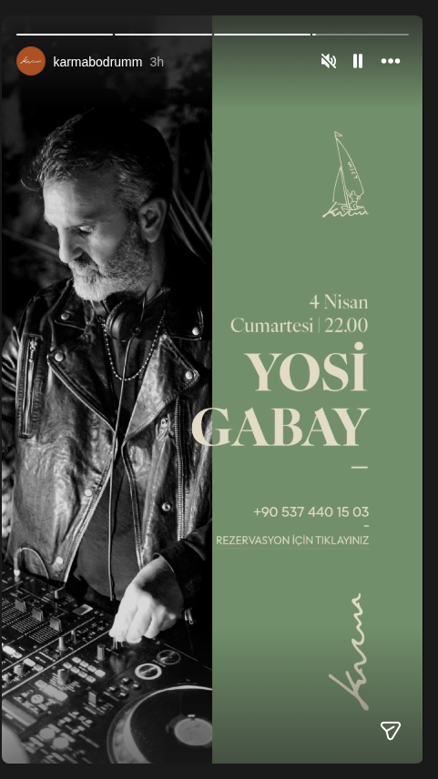 Yosi Gabay Etkinlik afişi