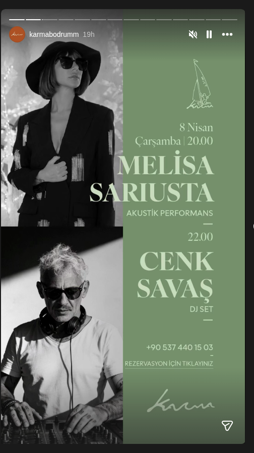Melisa Sarıusta Akustik Performans Etkinlik afişi