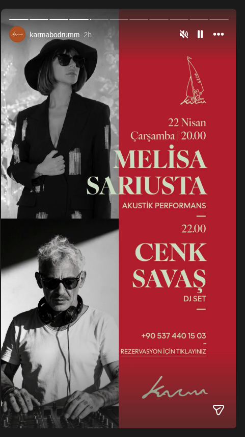 Melisa Sariusta — Akustik Performans Etkinlik afişi