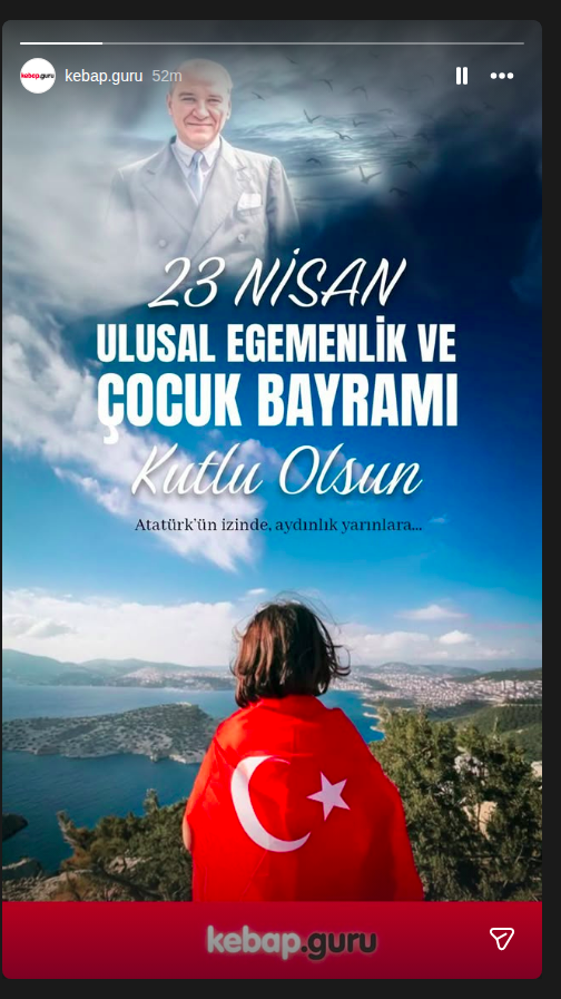 Ulusal Egemenlik ve Çocuk Bayramı Etkinlik afişi