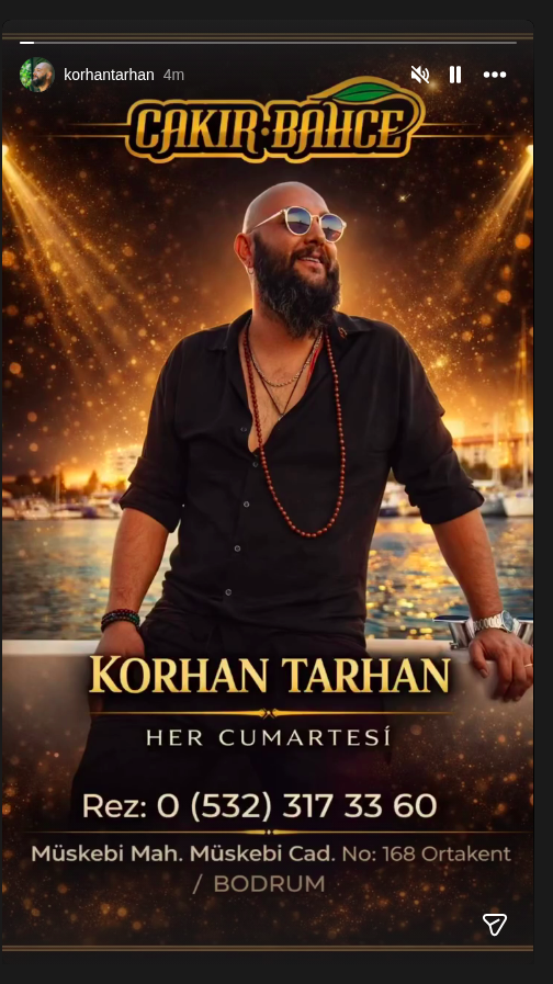 Korhan Tarhan Etkinlik afişi