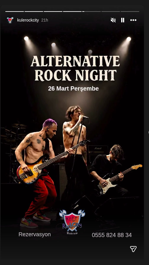Alternatif Rock Gecesi Etkinlik afişi