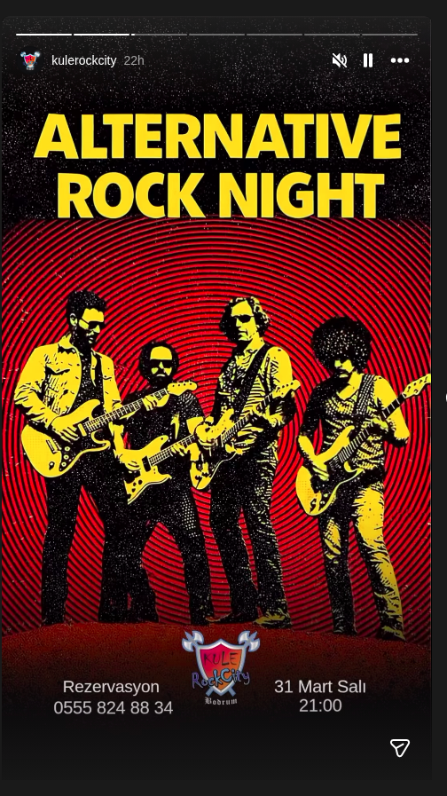 Alternatif Rock Gecesi Etkinlik afişi