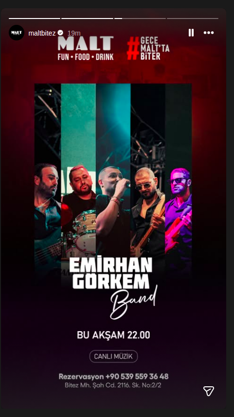 Emirhan Görkem Band Etkinlik afişi