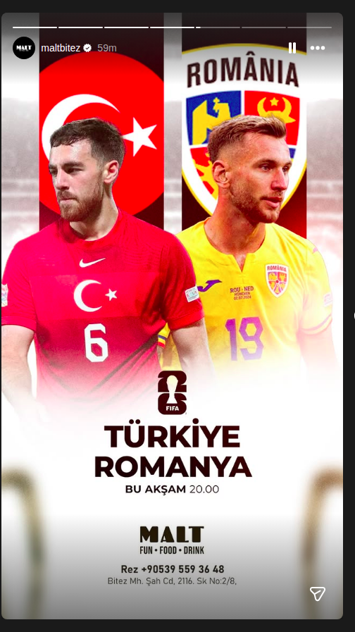 Türkiye - Romanya Etkinlik afişi