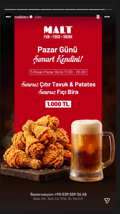 Sınırsız Çıtır Tavuk & Fıçı Bira Etkinlik afişi