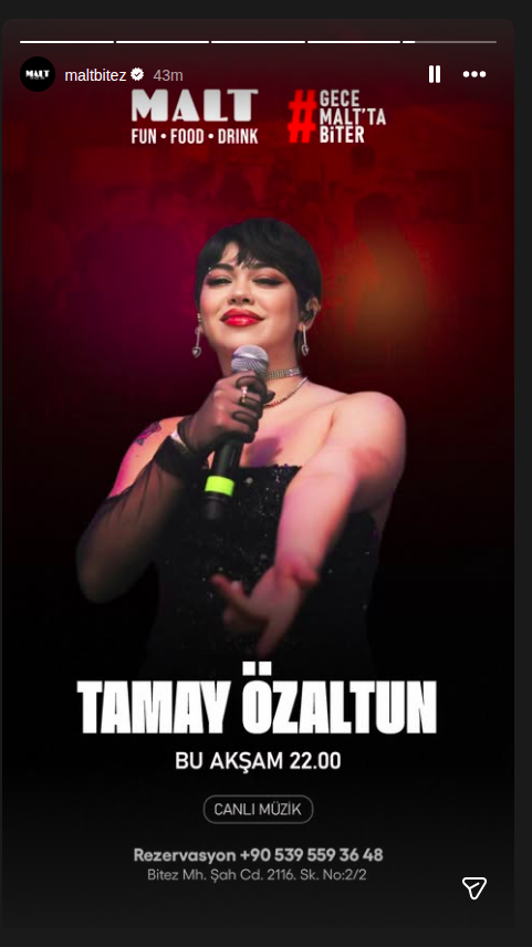 Tamay Özaltun — Canlı Müzik Etkinlik afişi
