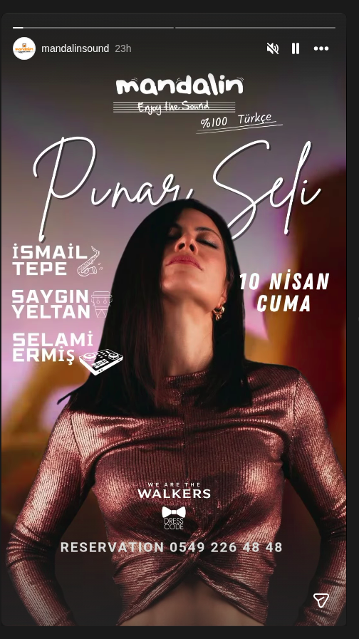 Pınar Seli – Açılış Gecesi Etkinlik afişi