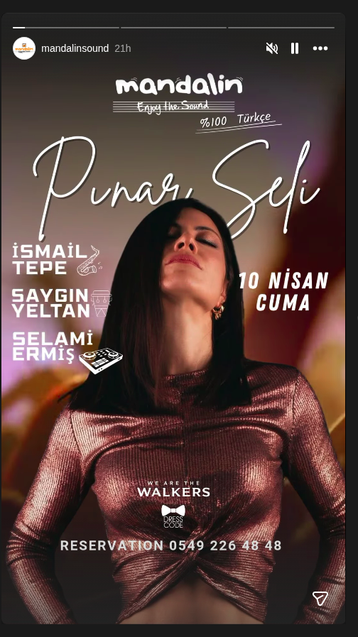 Pınar Seli – Açılış Gecesi Etkinlik afişi