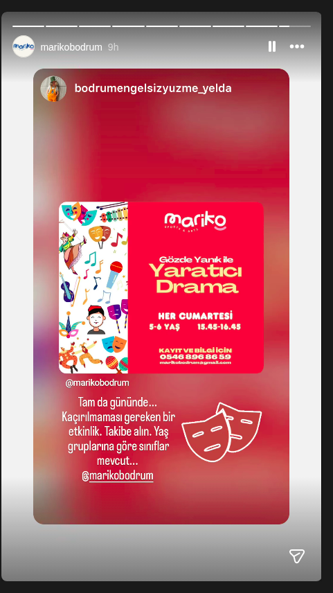 Gözde Yankı ile Yaratıcı Drama Etkinlik afişi