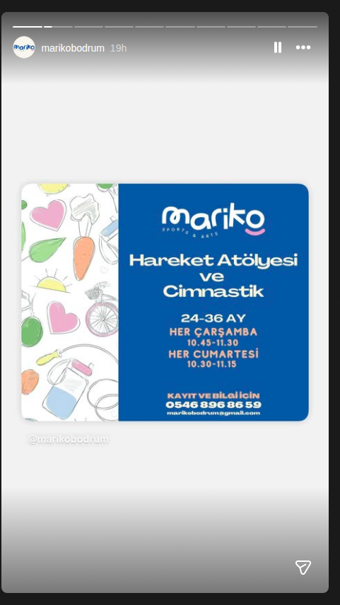 Hareket Atölyesi ve Cimnastik (24-36 Ay) Etkinlik afişi