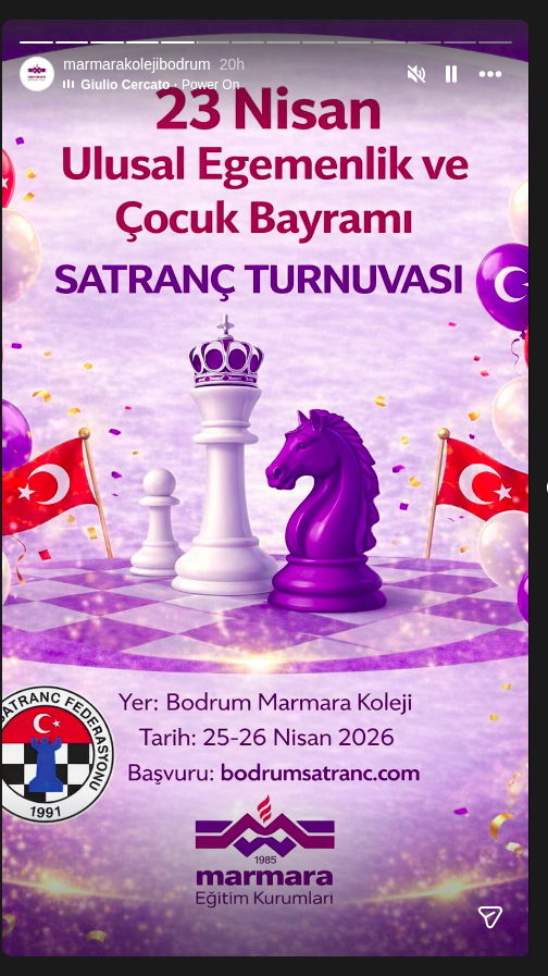 Satranç Turnuvası Etkinlik afişi