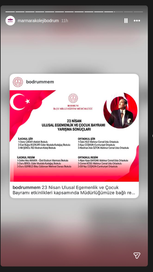 Ulusal Egemenlik ve Çocuk Bayramı Kutlaması Etkinlik afişi