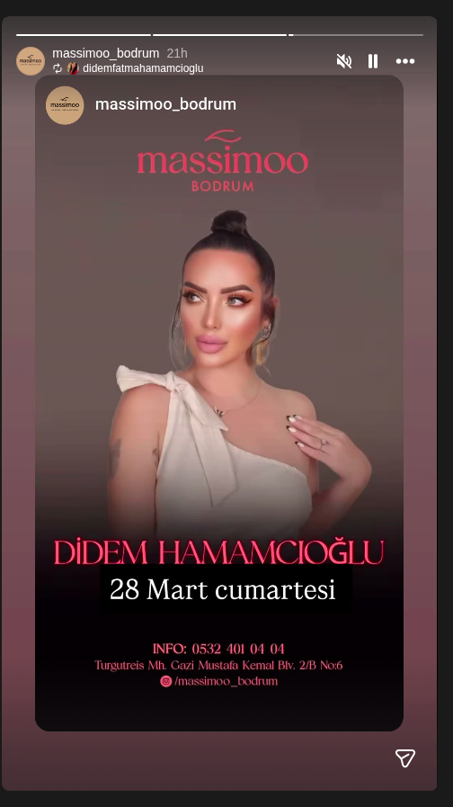 Didem Hamamcıoğlu Etkinlik afişi