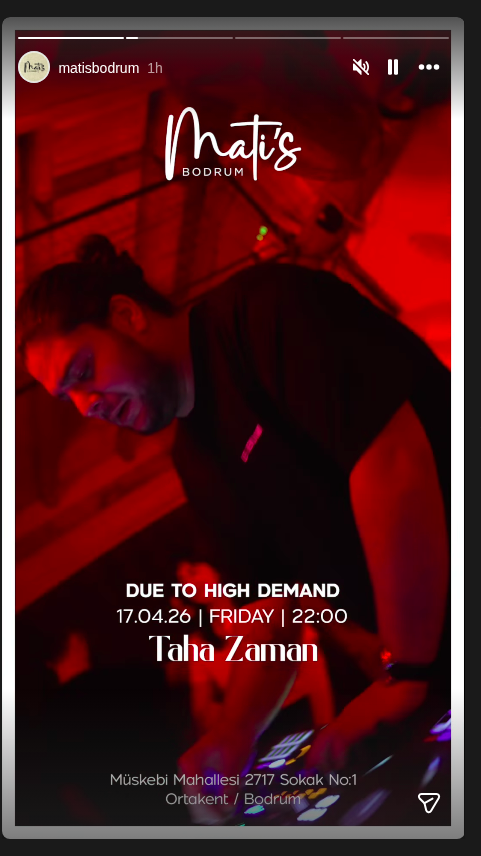 Taha Zaman Etkinlik afişi