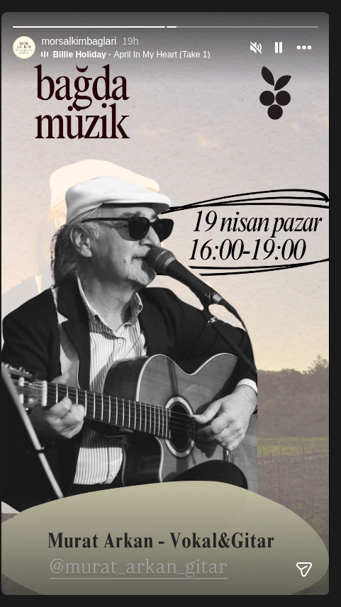 Murat Arkan – Bağda Müzik Etkinlik afişi