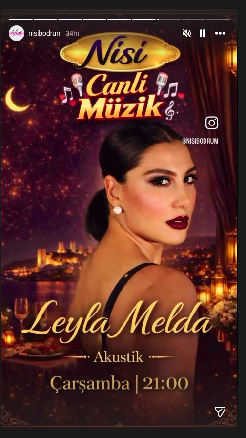 Leyla Melda — Akustik Etkinlik afişi