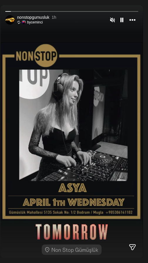 Asya (DJ set) Etkinlik afişi