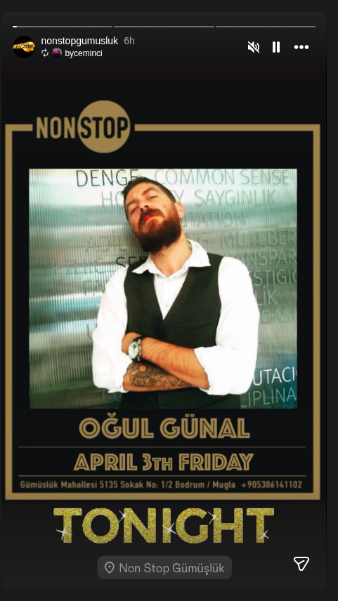 Oğul Günal Etkinlik afişi