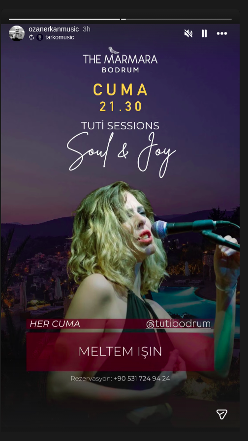 Meltem Işın — Tuti Sessions Event-Poster