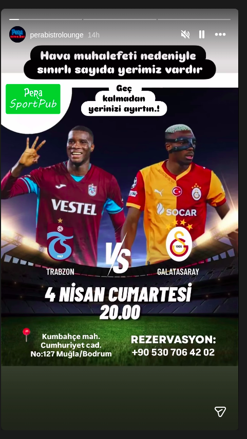 Trabzonspor – Galatasaray Maçı İzleme Etkinlik afişi