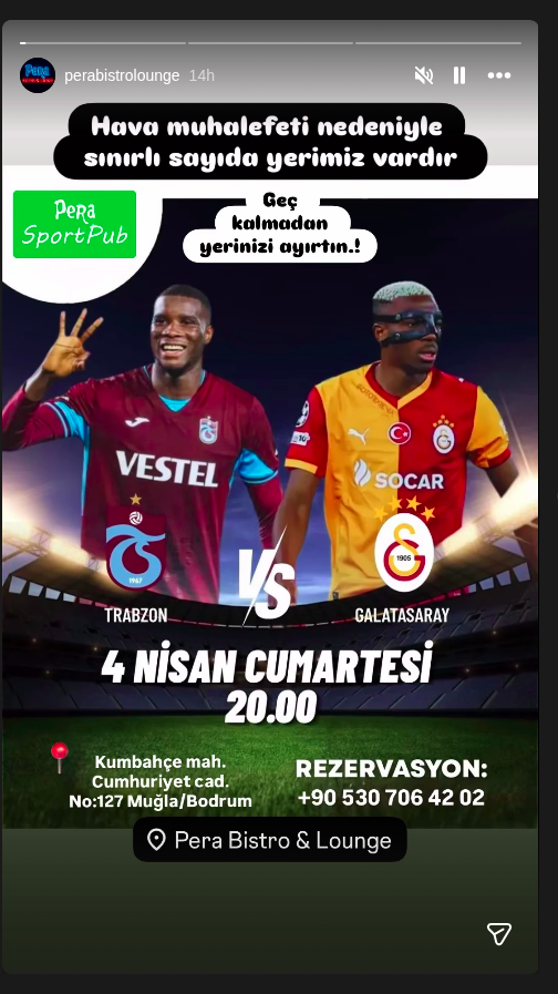 Trabzonspor – Galatasaray Maçı İzleme Etkinlik afişi
