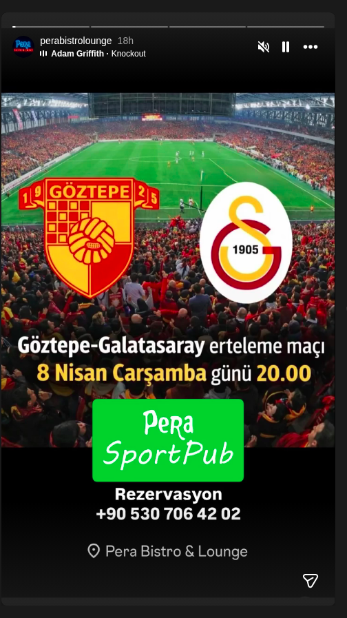 Göztepe - Galatasaray (Maç Gösterimi) Etkinlik afişi