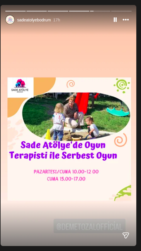 Oyun Terapisti ile Serbest Oyun Etkinlik afişi