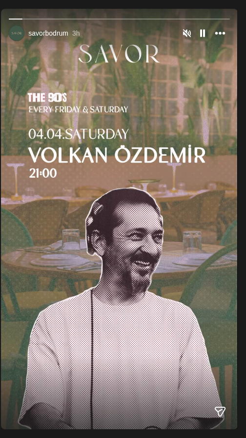 Volkan Özdemir Etkinlik afişi
