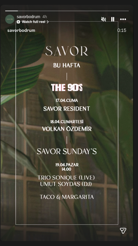 The 90's — Savor Resident Etkinlik afişi
