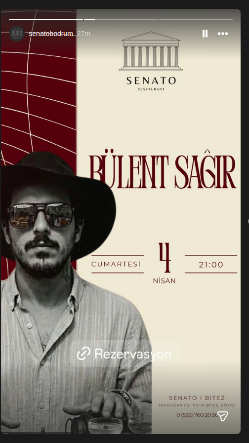 Bülent Sağır Etkinlik afişi