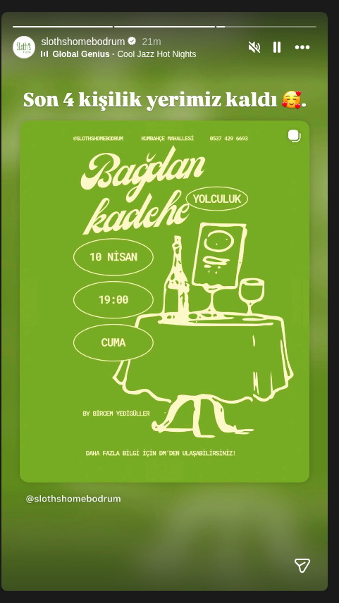 Bircem Yedigüller — Bağdan Kadehe Yolculuk Etkinlik afişi