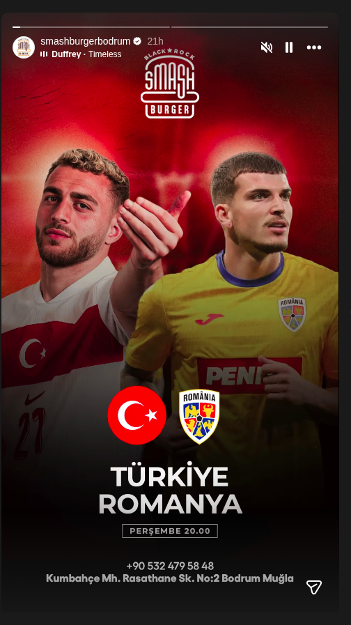 Türkiye - Romanya Etkinlik afişi