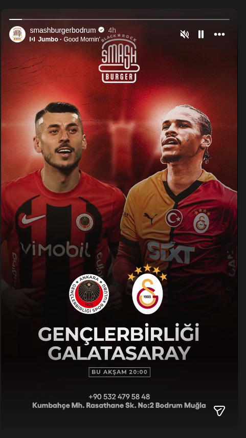Gençlerbirliği – Galatasaray Maçı Etkinlik afişi