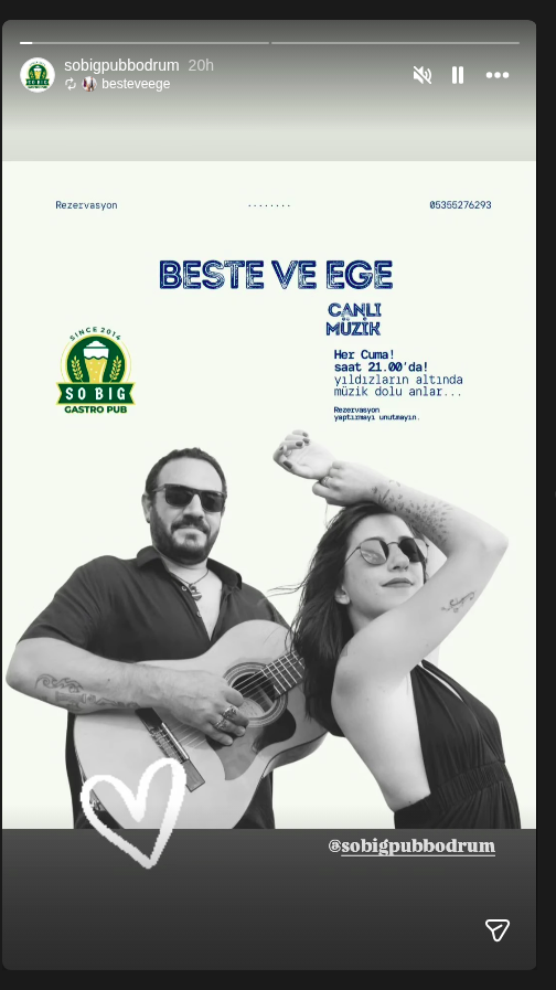 Beste ve Ege – Canlı Müzik Etkinlik afişi