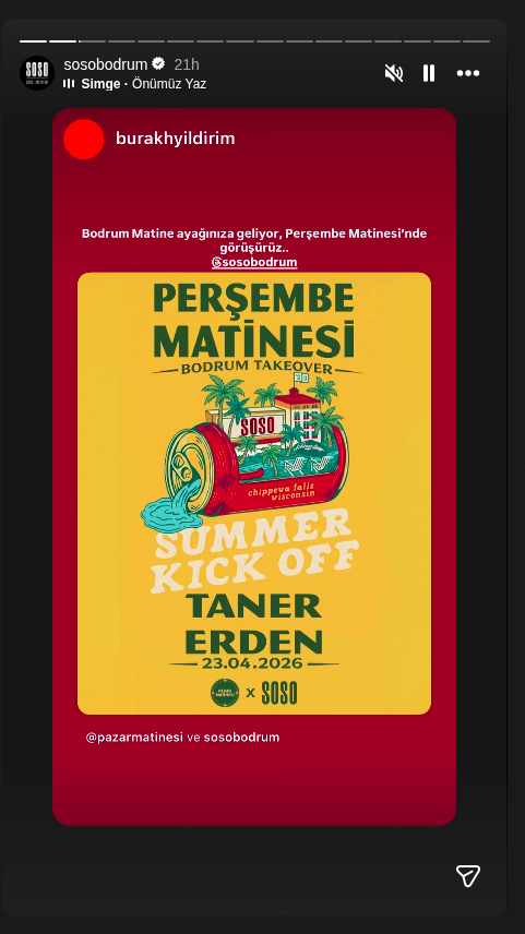 Taner Erden — Perşembe Matinesi Etkinlik afişi
