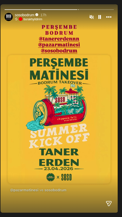 Taner Erden — Perşembe Matinesi Etkinlik afişi
