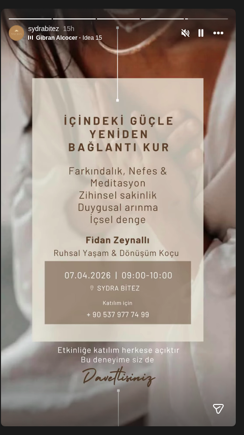 Fidan Zeynallı — Farkındalık, Nefes & Meditasyon Etkinlik afişi