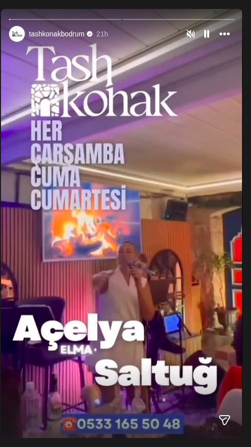 Açelya Saltuğ Etkinlik afişi