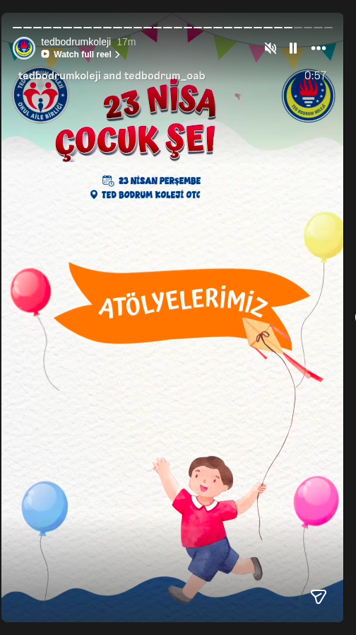 Çocuk Şenliği Etkinlik afişi