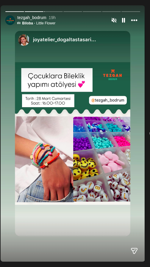 Çocuklara Bileklik Atölyesi Etkinlik afişi