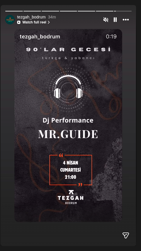 Mr. Guide — 90er Nacht Event-Poster