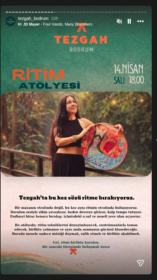 Dilek Maral — Ritim Atölyesi Etkinlik afişi