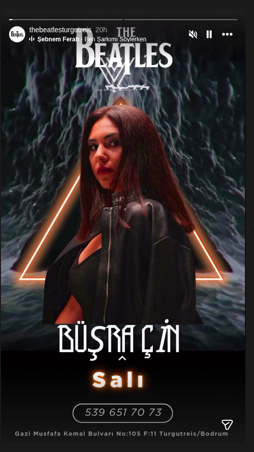 Büşra Çin — Lieder von Şebnem Ferah Event-Poster