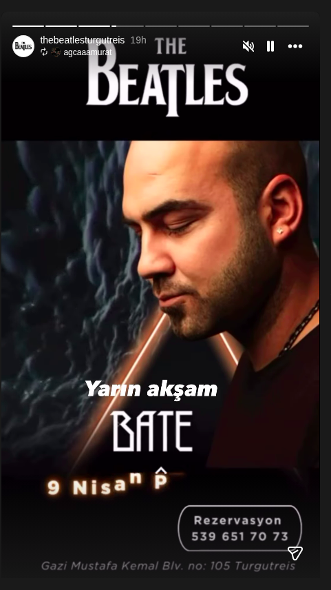 Bate Etkinlik afişi