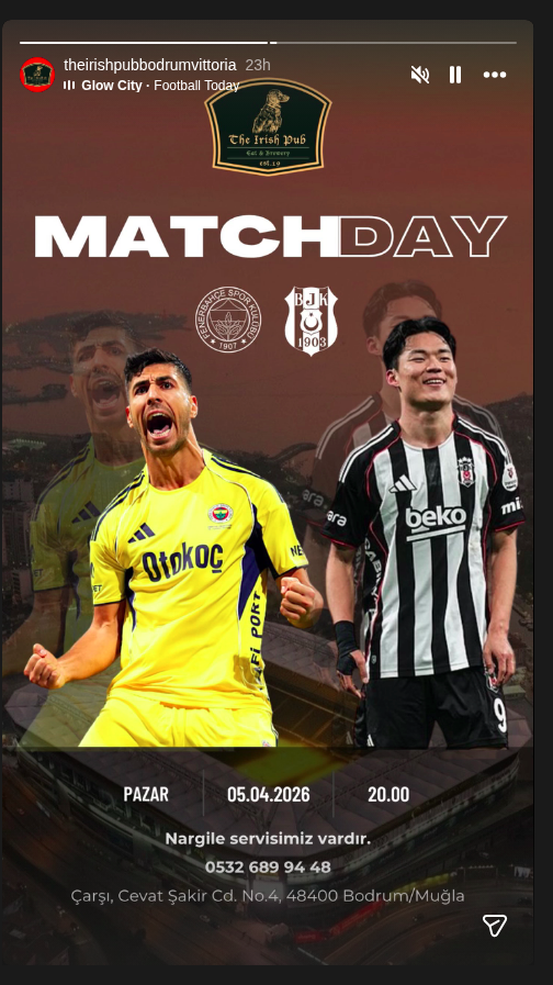 Fenerbahçe — Beşiktaş Maç Günü Etkinlik afişi