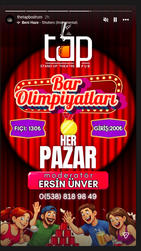 Bar Olimpiyatları — Ersin Ünver Etkinlik afişi