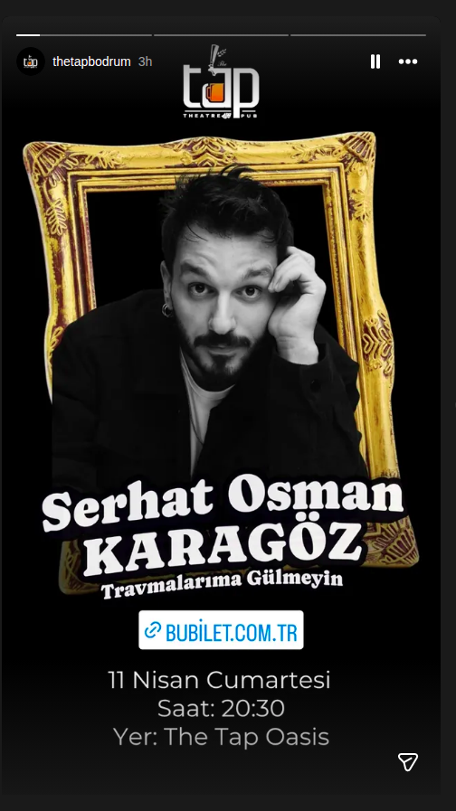 Serhat Osman Karagöz - Travmalarıma Gülmeyin Etkinlik afişi