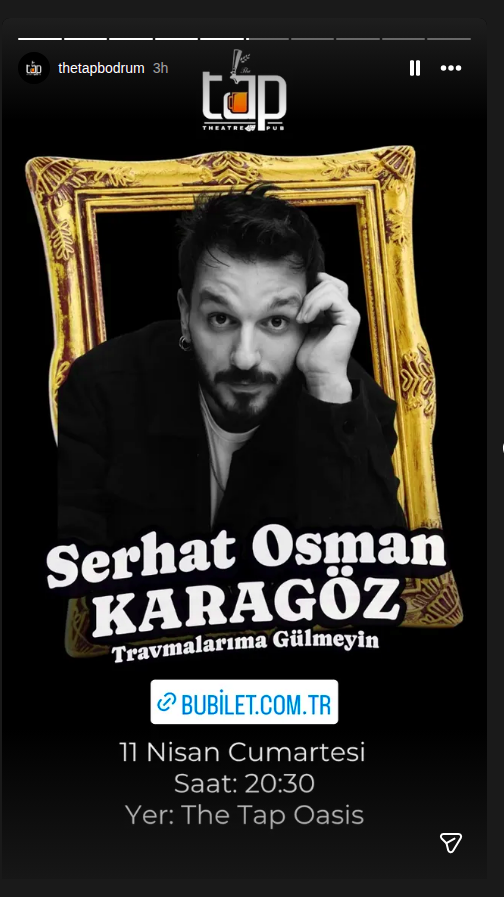 Serhat Osman Karagöz - Travmalarıma Gülmeyin Etkinlik afişi
