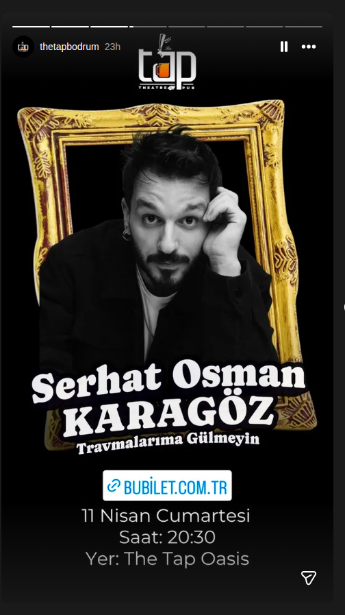 Serhat Osman Karagöz - Travmalarıma Gülmeyin Etkinlik afişi
